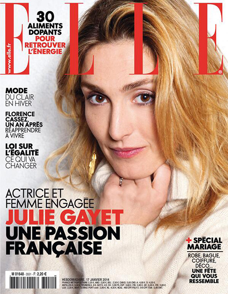 Julie Gayet on the Elle cover