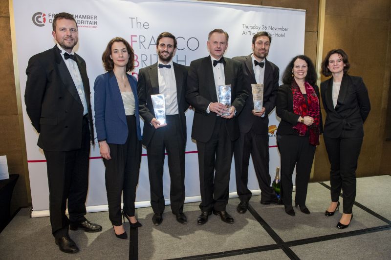 The winners of the Franco-British Business Awards