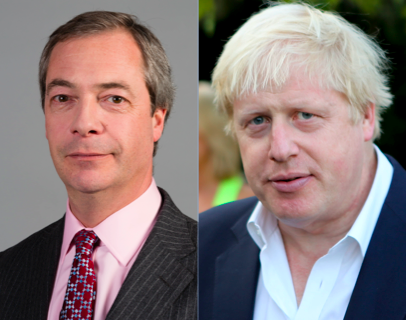 Nigel Farage & Boris Johnson