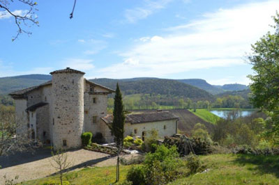 Enjoy a nice view on Tarn landscape from your castle's terrace